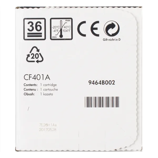 Картридж 201A блакитний HP (CF401A) - Фото 2