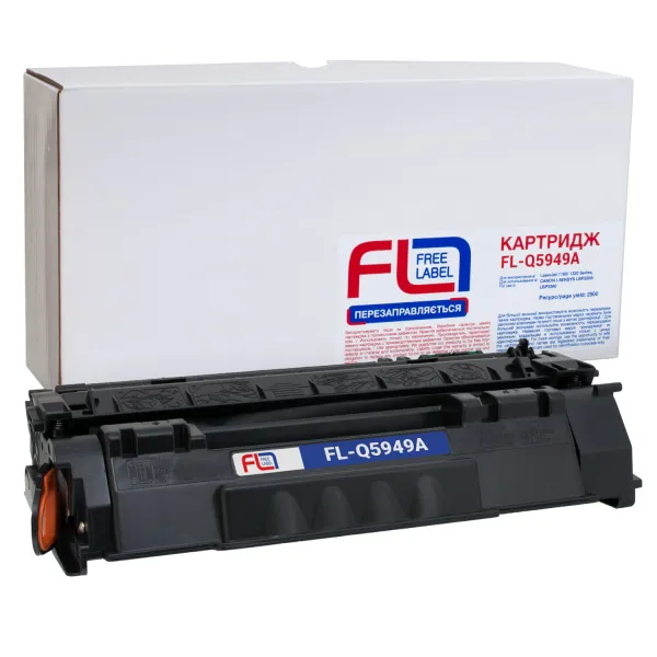 Картридж сумісний HP 49A (Q5949A) Free Label (FL-Q5949A)