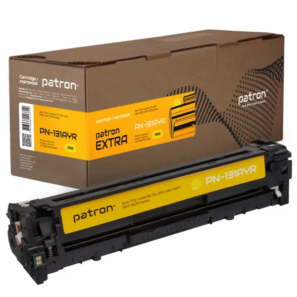 Картридж сумісний HP 131A (CF212A) жовтий Extra Patron (PN-131AYR)