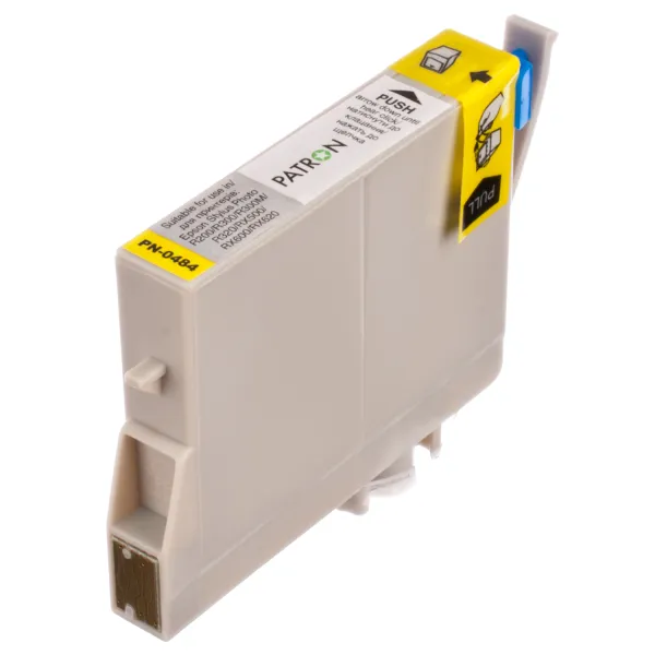 Картридж сумісний Epson T0484 (C13T04844010) 460 арк, жовтий Patron (PN-0484) - Фото 2