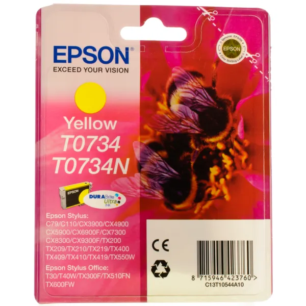 Картридж T07344А/T10544A жовтий Epson (C13T07344А10/C13T10544A10) - Фото 2