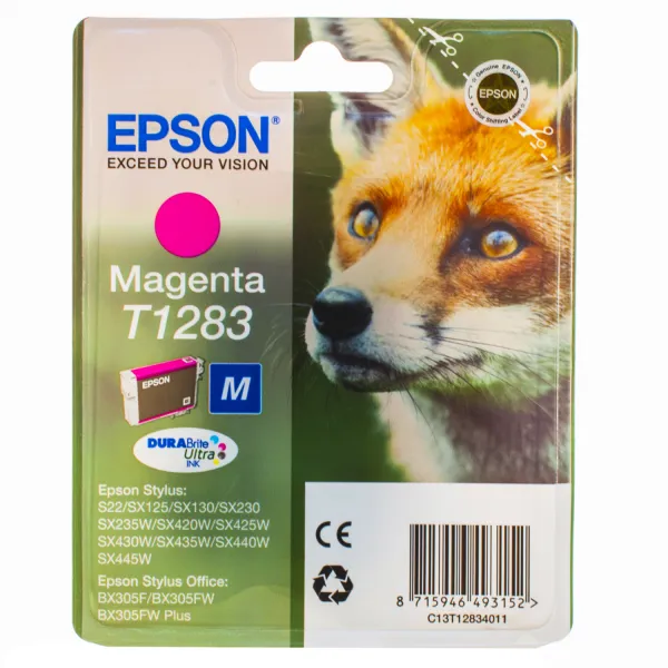 Картридж T12834A пурпуровий Epson (C13T12834011/C13T12834012)