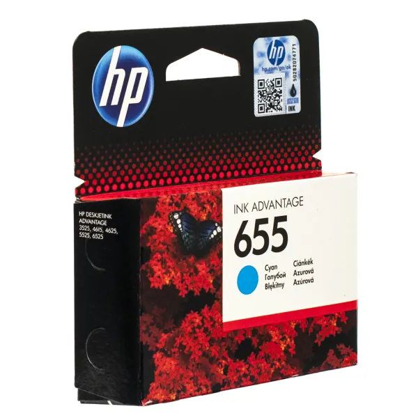 Картридж №655 600 арк, блакитний HP (CZ110AE)