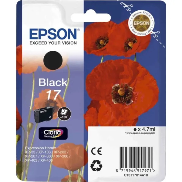 Картридж T17014A чорний Epson (C13T17014A10)