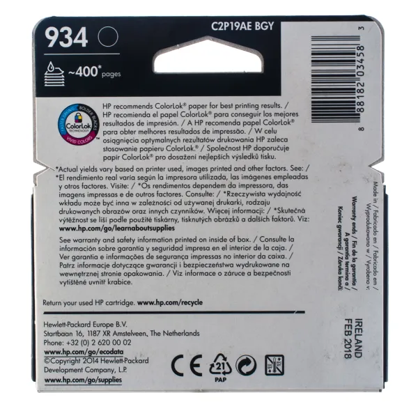 Картридж №934 400 арк, чорний HP (C2P19AE) - Фото 4