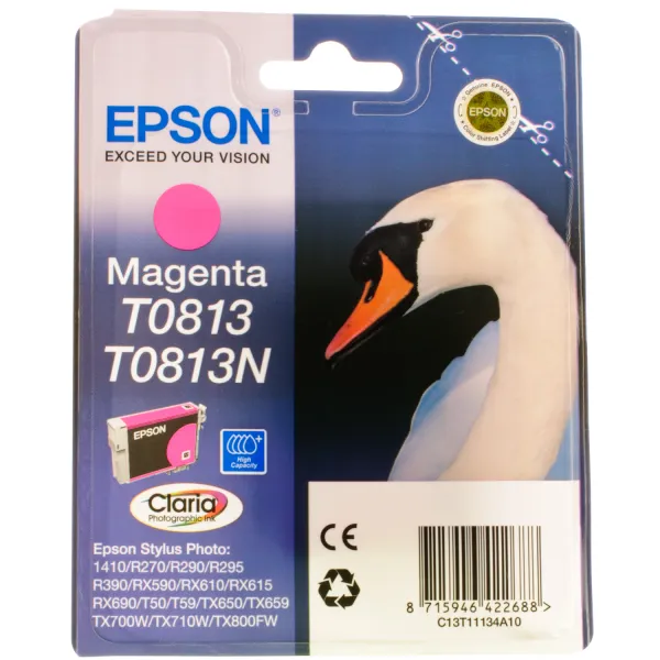 Картридж T08134A/T11134A пурпуровий Epson (C13T11134A10) - Фото 3