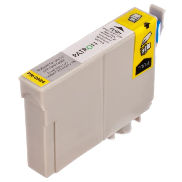 Картридж сумісний Epson T0924/T1084 (C13T10844A10) 490 арк, жовтий Patron (PN-0924) - Фото 4