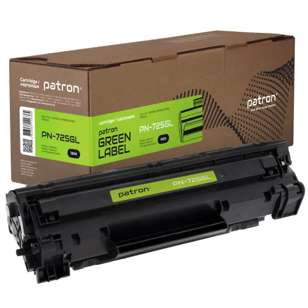 Картридж сумісний для MF3010, Canon 725 Green Label Patron (PN-725GL) - Фото 1 