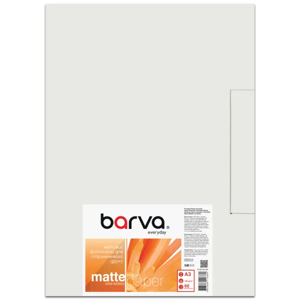 Фотопапір матовий 190 г/м2, A3, 60 арк Everyday Barva (IP-AE190-294)