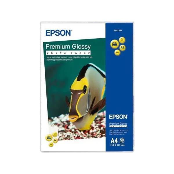 Фотопапір Premium Glossy A4, 50 арк Epson (C13S041624)