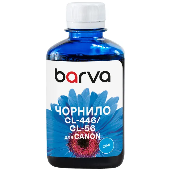 Чорнило сумісне для Canon CL-446/CL-56/CL-94 спеціальне 180 г, водорозчинне, блакитне Barva (C446-442)