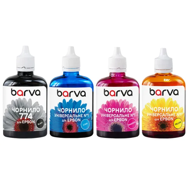 Комплект чорнил сумісних для Epson Expression Home XP-серії спеціальні 4х90 г, пігментне/водорозчинні, BK/C/M/Y Barva (E17-090-MP)