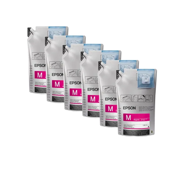 Чорнило UltraChrome SC-F6300 1100мл x 6шт, пурпурові Epson (C13T46D340)