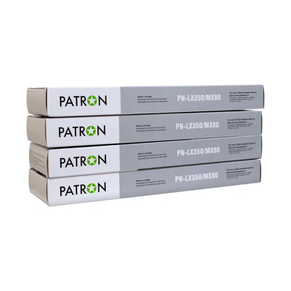 Картридж сумісний Epson MX-80 чорний (комплект 4 шт) Patron (PN-MX80-4) - Фото 2
