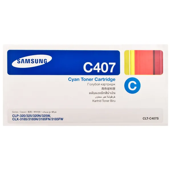 Тонер-картридж CLT-C407S блакитний Samsung (ST998A) - Фото 6
