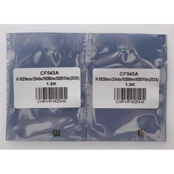 Чип HP LJ M254, CF543A 1,3K, пурпуровий Everprint (CHIP-HP-M254-M) - Фото 2