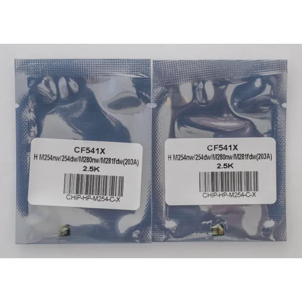 Чип HP LJ M254, CF541X 2,5K, блакитний Everprint (CHIP-HP-M254-C-X) - Фото 2