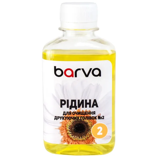 Рідина для очищення друкуючих голівок Canon/HP/Lexmark №2 з водорозчинними чорнилами 180 мл Barva (F5-019)