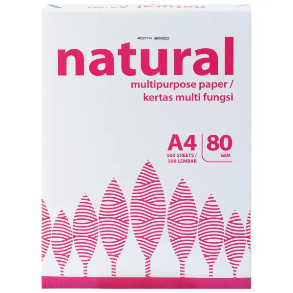Папір офісний А4, 80 г/м2, 500 арк, Клас В, IK Natural (IK-NAT-80A4)
