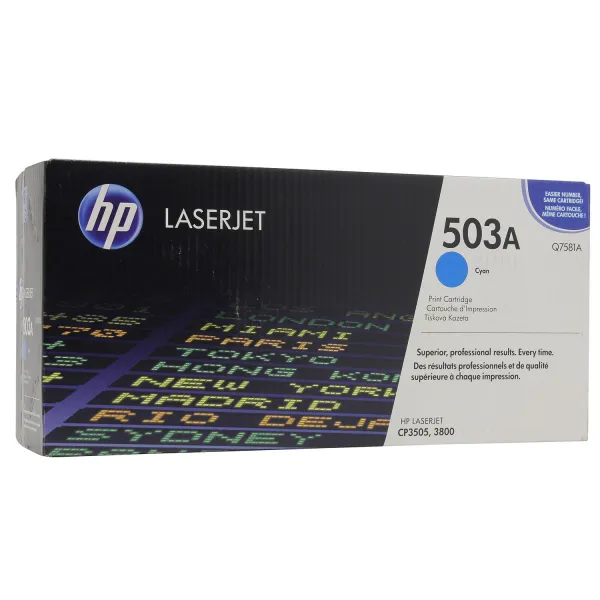 Картридж 503A блакитний HP (Q7581A) - Фото 2