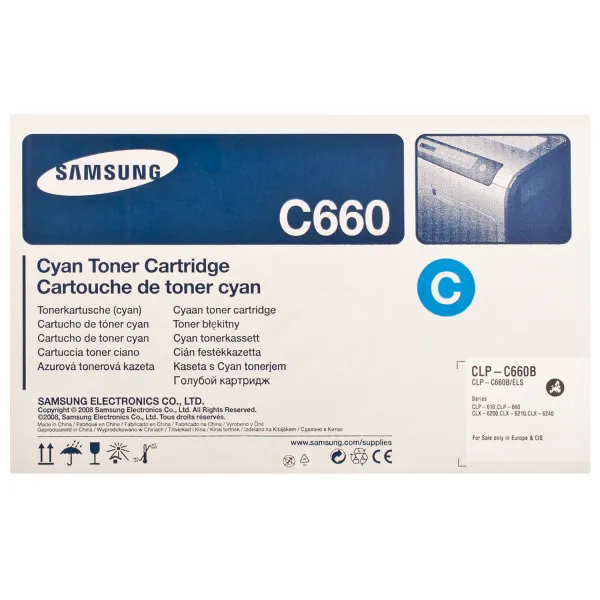 Тонер-картридж CLP-C660B голубой Samsung (CLP-C660B) - Фото 4