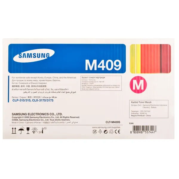 Тонер-картридж CLT-M409S пурпуровий Samsung (SU274A) - Фото 2