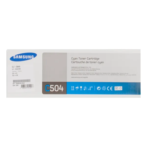 Тонер-картридж CLT-C504S блакитний Samsung - Фото 4