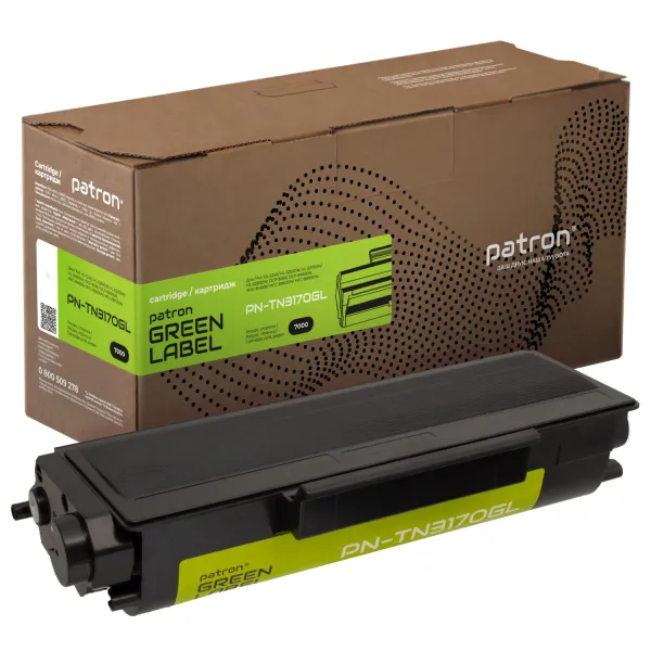 Тонер-картридж сумісний Brother TN-3170 Green Label Patron (PN-TN3170GL)