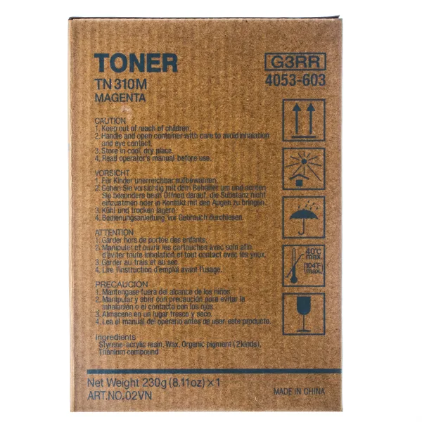 Тонер-картридж TN-310M пурпурный Konica Minolta (4053603) - Фото 2