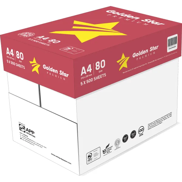 Папір офісний А4, 80 г/м2, 500 арк, клас С Golden Star IK (151638) - Фото 2
