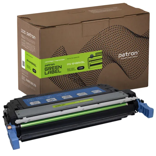 Картридж сумісний HP 643A (Q5950A) Green Label, чорний Patron (PN-643AKGL)