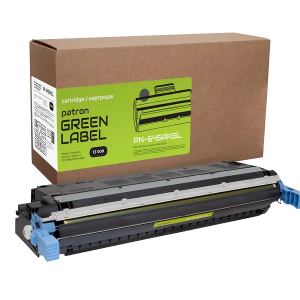 Картридж сумісний HP 645A (C9730A) чорний Green Label Patron (PN-645AKGL)