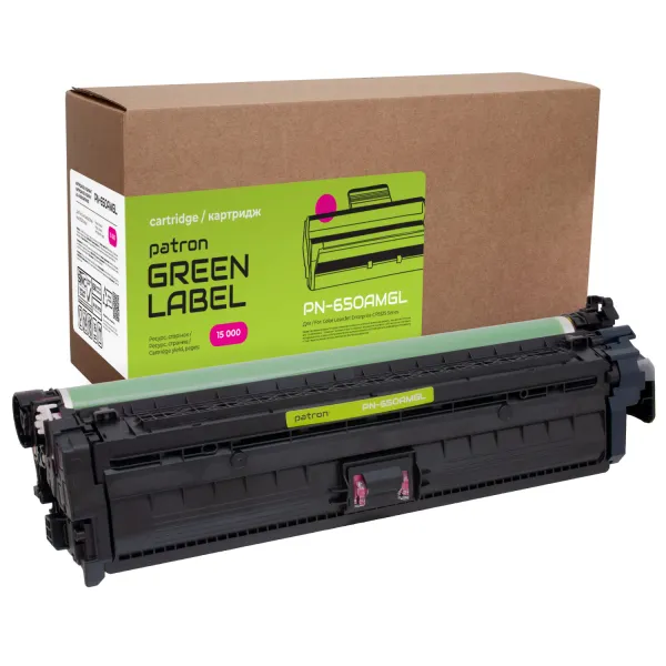 Картридж сумісний HP 650A (CE273A) Green Label, пурпуровий Patron (PN-650AMGL)