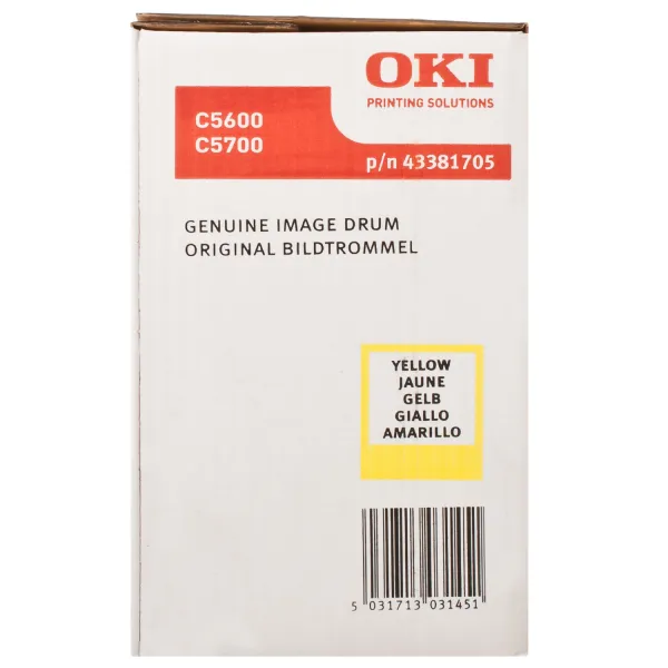 Драм-картридж C56_57 жовтий Oki (43381705) - Фото 3