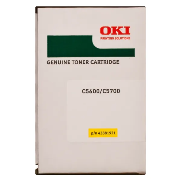 Тонер-картридж C56/57 2K NEU жовтий Oki (43381921) - Фото 5