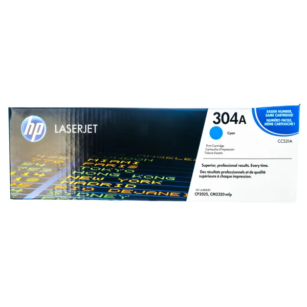 Картридж 304A блакитний HP (CC531A) - Фото 5