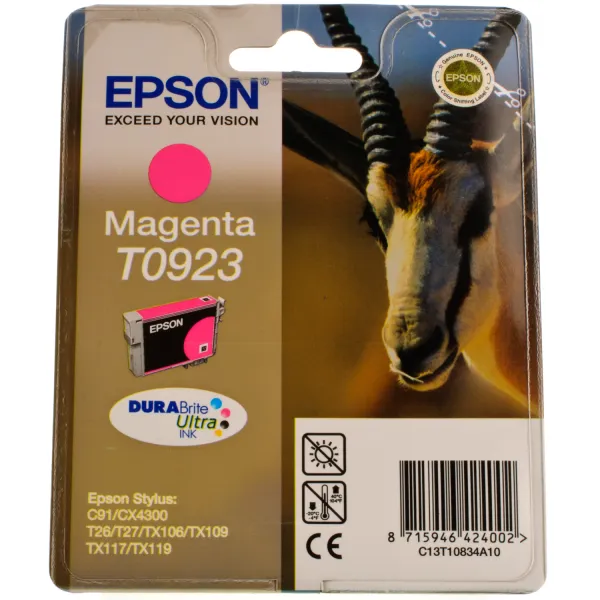 Картридж T09234A/T10834A пурпуровий Epson (C13T10834A10) - Фото 3