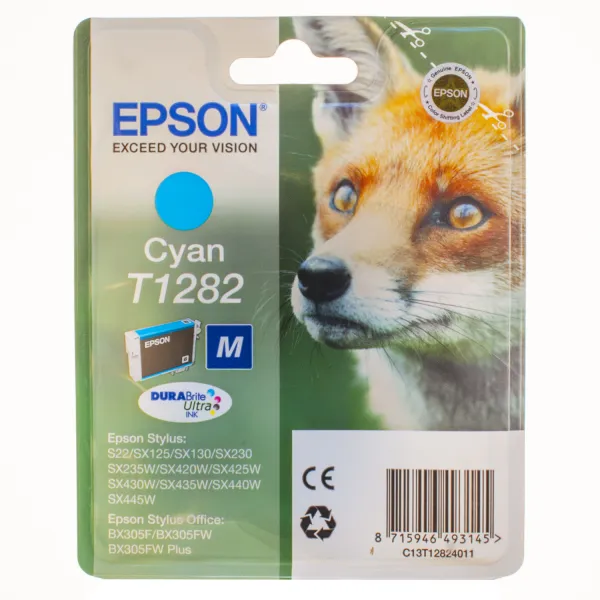 Картридж T12824A блакитний Epson (C13T12824011/C13T12824012)