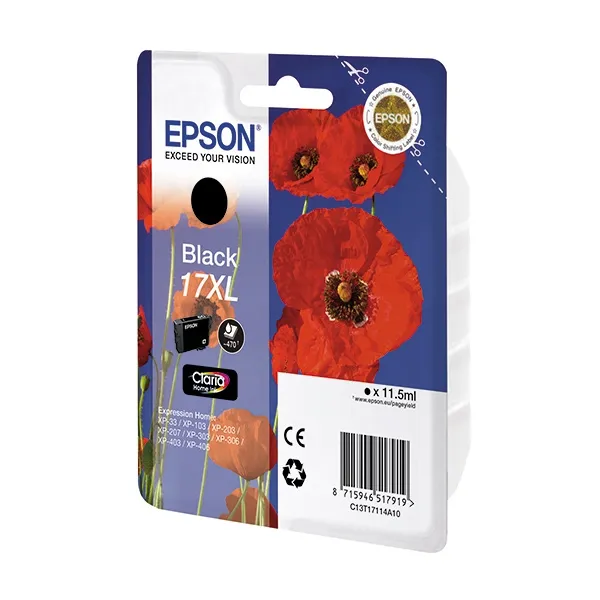 Картридж T17114A чорний Epson (C13T17114A10)