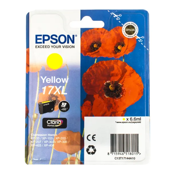 Картридж T17144A жовтий Epson (C13T17144A10)