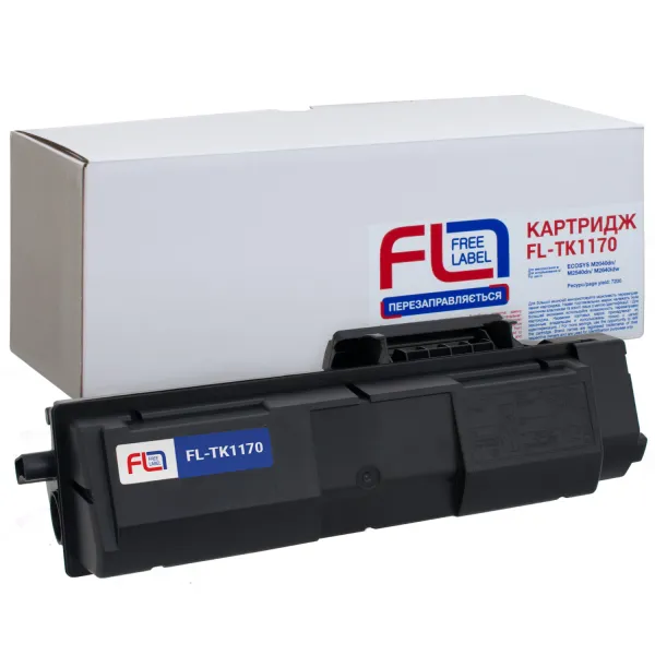 Тонер-картридж сумісний Kyocera Mita TK-1170 Free Label (FL-TK1170)