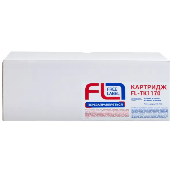 Тонер-картридж сумісний Kyocera Mita TK-1170 Free Label (FL-TK1170) - Фото 2