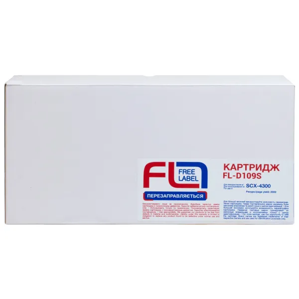Картридж сумісний Samsung MLT-D109S (SCX-4300) Free Label (FL-D109S) - Фото 3