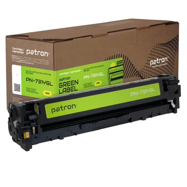 Картридж сумісний Canon 731 Green Label, жовтий Patron (PN-731YGL)