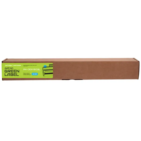 Тонер-картридж сумісний Canon C-EXV51 Green Label, блакитний Patron (PN-CEXV51CGL) - Фото 3