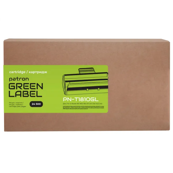 Тонер-картридж сумісний Toshiba T-1810E Green Label Patron (PN-T1810GL) - Фото 3