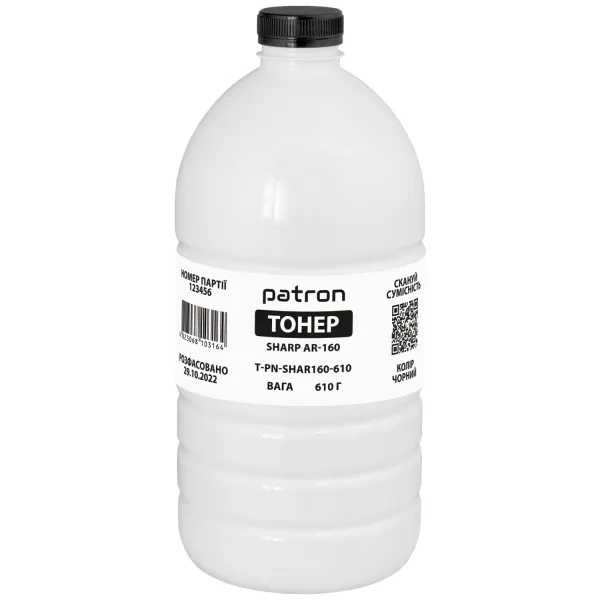 Тонер Sharp AR-160 флакон, 610 г Patron (PN-SHAR160-610)