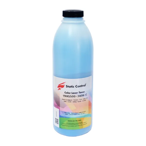 Тонер HP CLJ 5500 флакон, 340 г, блакитний SCC (TRH5500-340B-C)