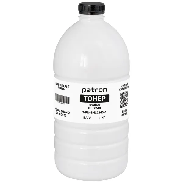 Тонер Brother HL-2240 флакон, 1 кг Patron (PN-BHL2240-1)