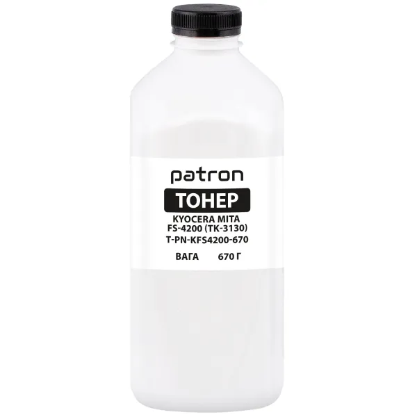 Тонер Kyocera Mita FS-4200 флакон, 670 г Patron (PN-KFS4200-670)